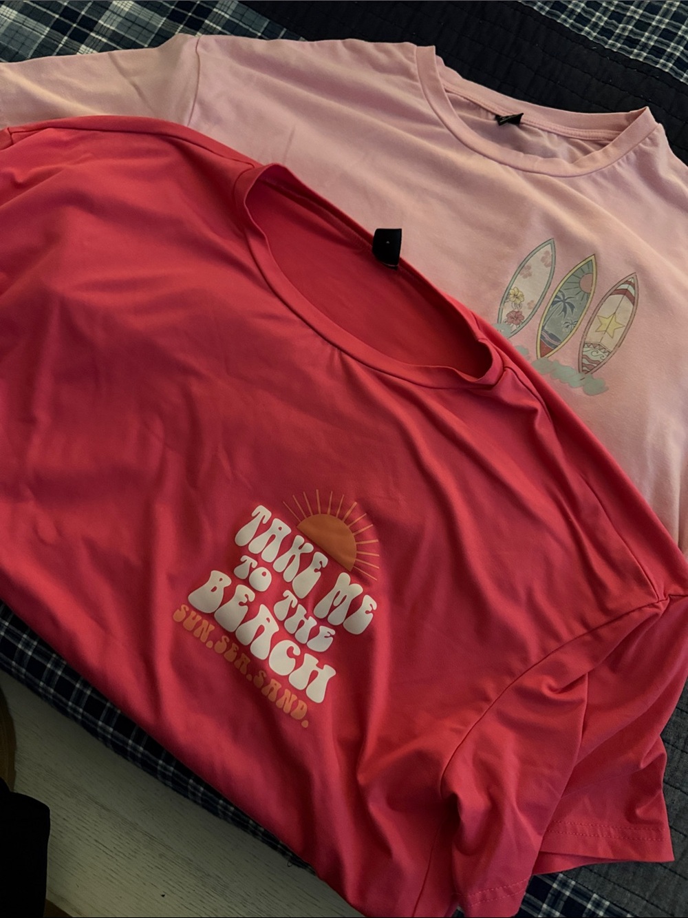 Oversize pink tee